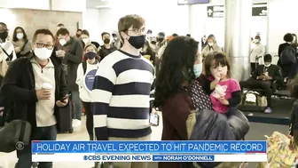 Holiday air travel expected to hit pandemic record