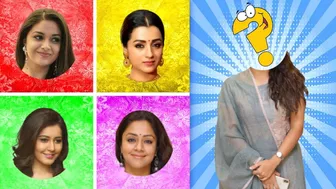 Top South Movie Actresses Wrong Heads Puzzle Game | Jyothika, Keerthy Suresh | Celebrity Gameplay