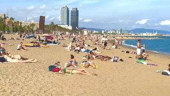 Barcelona beach walk ????️????BEACH SANT MIQUEL