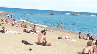 Barcelona beach walk ????️????BEACH SANT MIQUEL