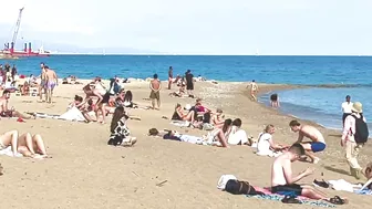 Barcelona beach walk ????️????BEACH SANT MIQUEL