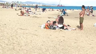 Barcelona beach walk ????️????BEACH SANT MIQUEL