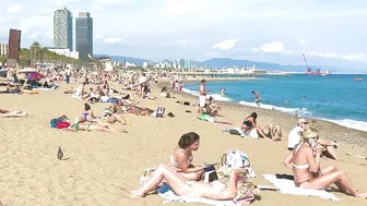 Barcelona beach walk ????️????BEACH SANT MIQUEL