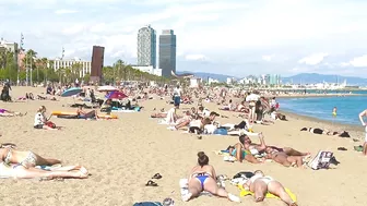 Barcelona beach walk ????️????BEACH SANT MIQUEL