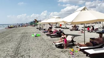 Plaja Tiki Beach  4K VIDEO  Sun Summer Party Fun Mamaia Bikini Beach.