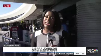 SFO Workers Protest During Thanksgiving Travel Rush