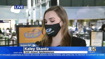 BUSY TRAVEL DAY:  Lines swelled at Oakland International Airport early Wednesday with holiday travel