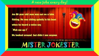 Funny clean joke:  An old man was out on a lake fishing ... || Joke of the day ????