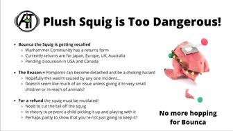 Games Workshop Recalls Dangerous Squig Toy!