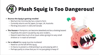 Games Workshop Recalls Dangerous Squig Toy!