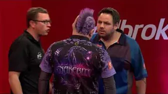 BOILING OVER! ???? | Peter Wright and Adrian Lewis CLASH at the Players Championship Finals