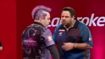 BOILING OVER! ???? | Peter Wright and Adrian Lewis CLASH at the Players Championship Finals