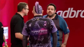 BOILING OVER! ???? | Peter Wright and Adrian Lewis CLASH at the Players Championship Finals