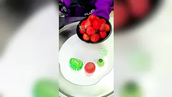 Fruits vs cake rolls ice cream challenge