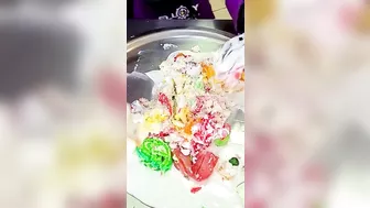 Fruits vs cake rolls ice cream challenge