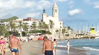 Barcelona beach walk/high summer beach SITGES