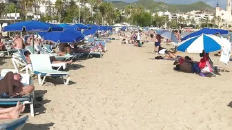 Barcelona beach walk/high summer beach SITGES