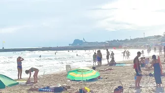 Barcelona beach walk/high summer beach SITGES