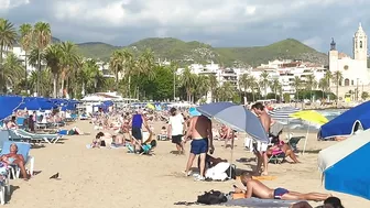 Barcelona beach walk/high summer beach SITGES