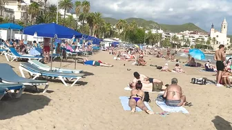 Barcelona beach walk/high summer beach SITGES