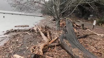 Cultus Lake Beaches Destroyed By Flood | 4K | Storm Havoc Leaves Massive Debris & Costly Cleanup