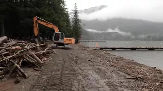 Cultus Lake Beaches Destroyed By Flood | 4K | Storm Havoc Leaves Massive Debris & Costly Cleanup