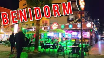 BENIDORM ???????? LEVANTE BEACH NIGHT WALK - NIGHT BARS NOVEMBER 2021