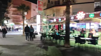 BENIDORM ???????? LEVANTE BEACH NIGHT WALK - NIGHT BARS NOVEMBER 2021