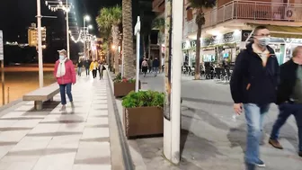 BENIDORM ???????? LEVANTE BEACH NIGHT WALK - NIGHT BARS NOVEMBER 2021