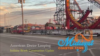 Triple Loop Construction Update At Indiana Beach Amusement Resort| November 27, 2021