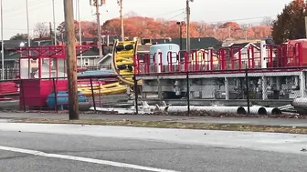 Triple Loop Construction Update At Indiana Beach Amusement Resort| November 27, 2021