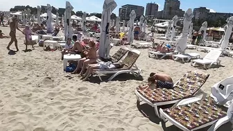 2021 Light Beach, Relaxation, Sea, Sun, 4K video, Bikini Beach, Romania Mamaia Beach.