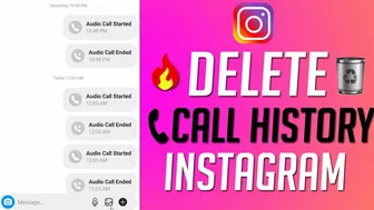 How to Delete Call History on Instagram