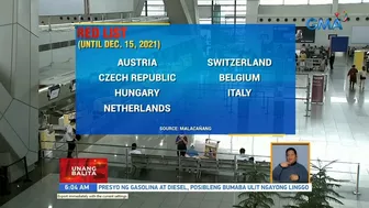 Ilang bansa, nagpatupad muli ng travel restrictions dahil sa Omicron variant | UB