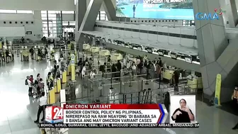 Travel advisory para sa Hong Kong, hintayin muna ayon sa gobyerno | 24 Oras Weekend