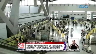 Travel advisory para sa Hong Kong, hintayin muna ayon sa gobyerno | 24 Oras Weekend