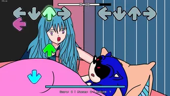 Playtime FNF ( Sonic.Exe vs Huggy Wuggy But Anime ) || FNF Vs Poppy Playtime || New Characters Mod