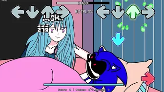 Playtime FNF ( Sonic.Exe vs Huggy Wuggy But Anime ) || FNF Vs Poppy Playtime || New Characters Mod