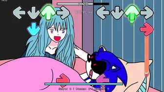 Playtime FNF ( Sonic.Exe vs Huggy Wuggy But Anime ) || FNF Vs Poppy Playtime || New Characters Mod