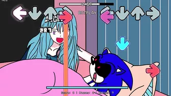 Playtime FNF ( Sonic.Exe vs Huggy Wuggy But Anime ) || FNF Vs Poppy Playtime || New Characters Mod