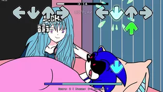 Playtime FNF ( Sonic.Exe vs Huggy Wuggy But Anime ) || FNF Vs Poppy Playtime || New Characters Mod