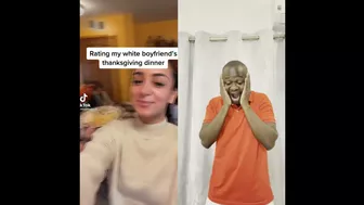 She is Dissing Her White Boyfriends Family Thanksgiving Food on Tiktok