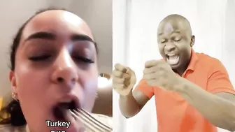 She is Dissing Her White Boyfriends Family Thanksgiving Food on Tiktok