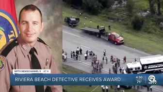 Riviera Beach police officer receives valor and heroism award