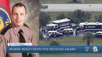 Riviera Beach police officer receives valor and heroism award