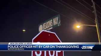 Boynton Beach police officer injured after being hit by vehicle