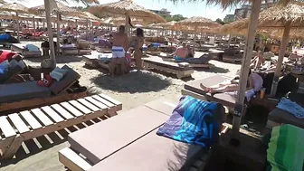 2021 Plaja Pinacolada Beach., Relaxation, Sea, Sun, 4K video, Bikini Beach, Romania Mamaia Beach.