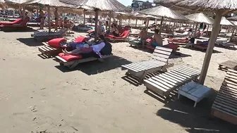 2021 Plaja Pinacolada Beach., Relaxation, Sea, Sun, 4K video, Bikini Beach, Romania Mamaia Beach.