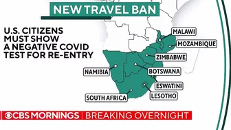 U.S. bans travel from several southern African countries due to new COVID variant Omicron