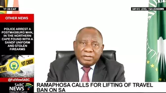 President Ramaphosa calls for lifting of travel bans on SA, DIRCO laments treatment levelled at SA